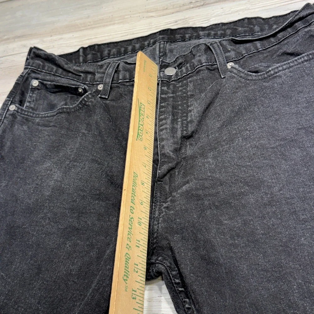 Levi's Denim 559 Black Relaxed Straight‎ Jeans Mens 38x32 (36x30.5)